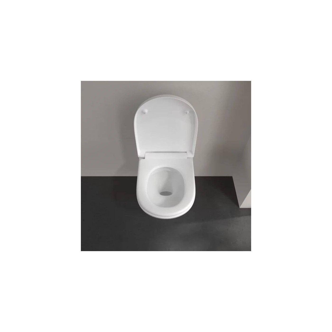 Miska WC Wisząca Bezrantowa O.Novo 56x36 Z Deską Wolnoopadającą 5660HR01 Villeroy&Boch Miska WC Wisząca Bezrantowa O.Novo 56x36 Z Deską Wolnoopadającą 5660HR01 Villeroy&Boch