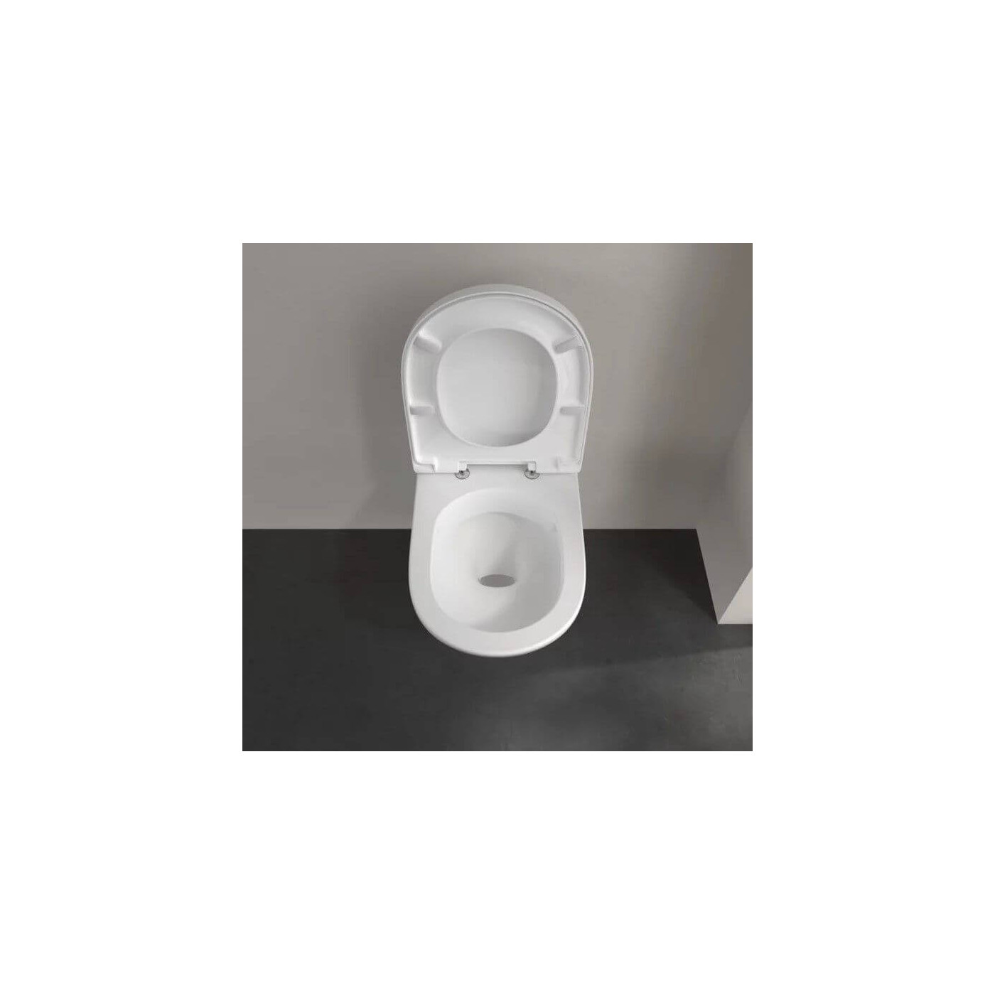 Miska WC Wisząca Bezrantowa O.Novo 56x36 Z Deską Wolnoopadającą 5660HR01 Villeroy&Boch Miska WC Wisząca Bezrantowa O.Novo 56x36 Z Deską Wolnoopadającą 5660HR01 Villeroy&Boch