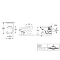 Miska WC Wisząca Bezrantowa O.Novo 56x36 Z Deską Wolnoopadającą 5660HR01 Villeroy&Boch Miska WC Wisząca Bezrantowa O.Novo 56x36 Z Deską Wolnoopadającą 5660HR01 Villeroy&Boch