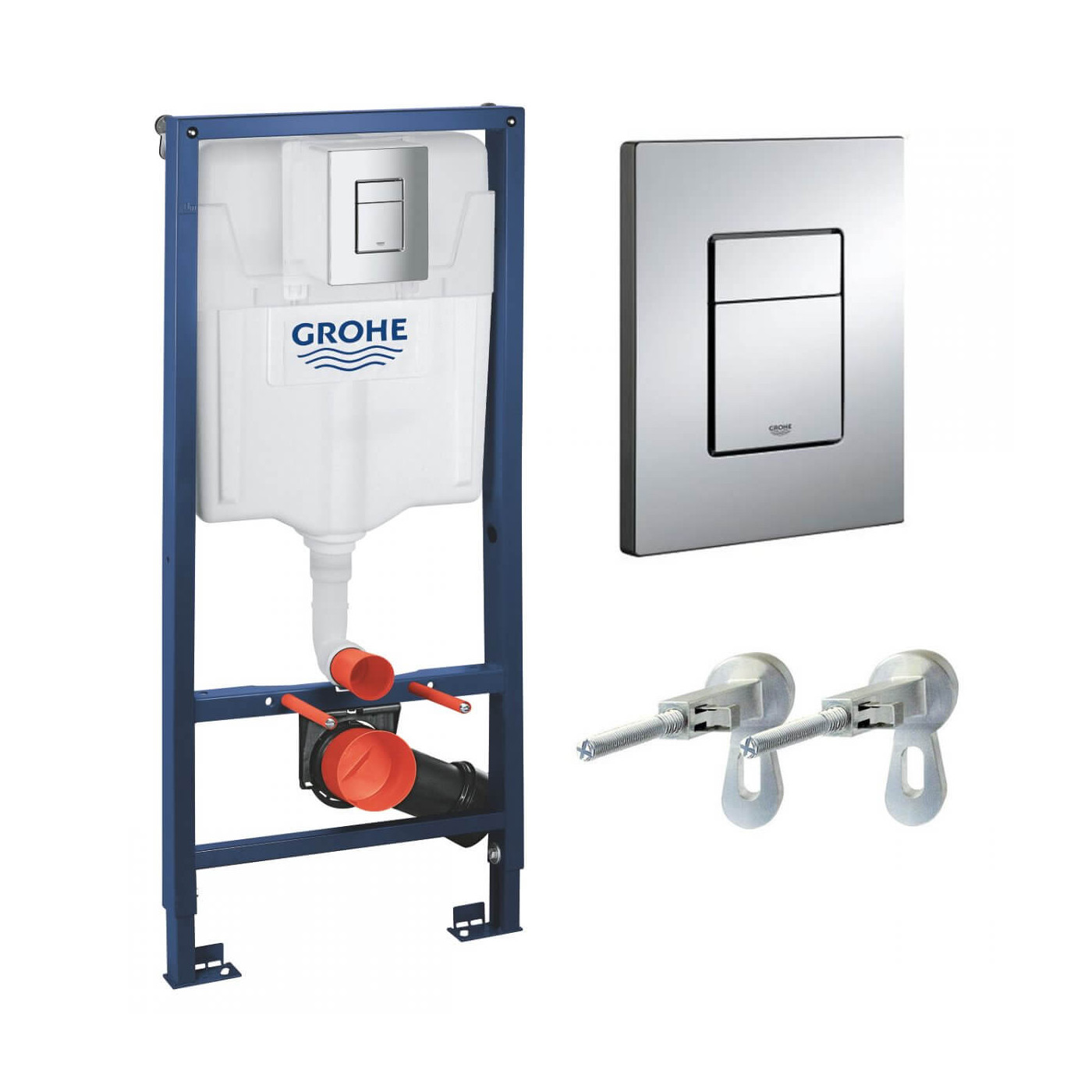 Stelaż Podtynkowy + Przycisk Skate Cosmopolitan + Wsporniki Rapid SL 3w1 38772001 Grohe Stelaż Podtynkowy + Przycisk Skate Cosmopolitan + Wsporniki Rapid SL 3w1 38772001 Grohe