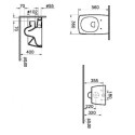 Miska Podwieszana Metropole Rimless 56x36 7672B003-0075 Vitra Miska Podwieszana Metropole Rimless 56x36 7672B003-0075 Vitra