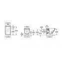 Miska WC Podwieszana Rimless 54x35 Gap A34647L000 Roca Miska WC Podwieszana Rimless 54x35 Gap A34647L000 Roca