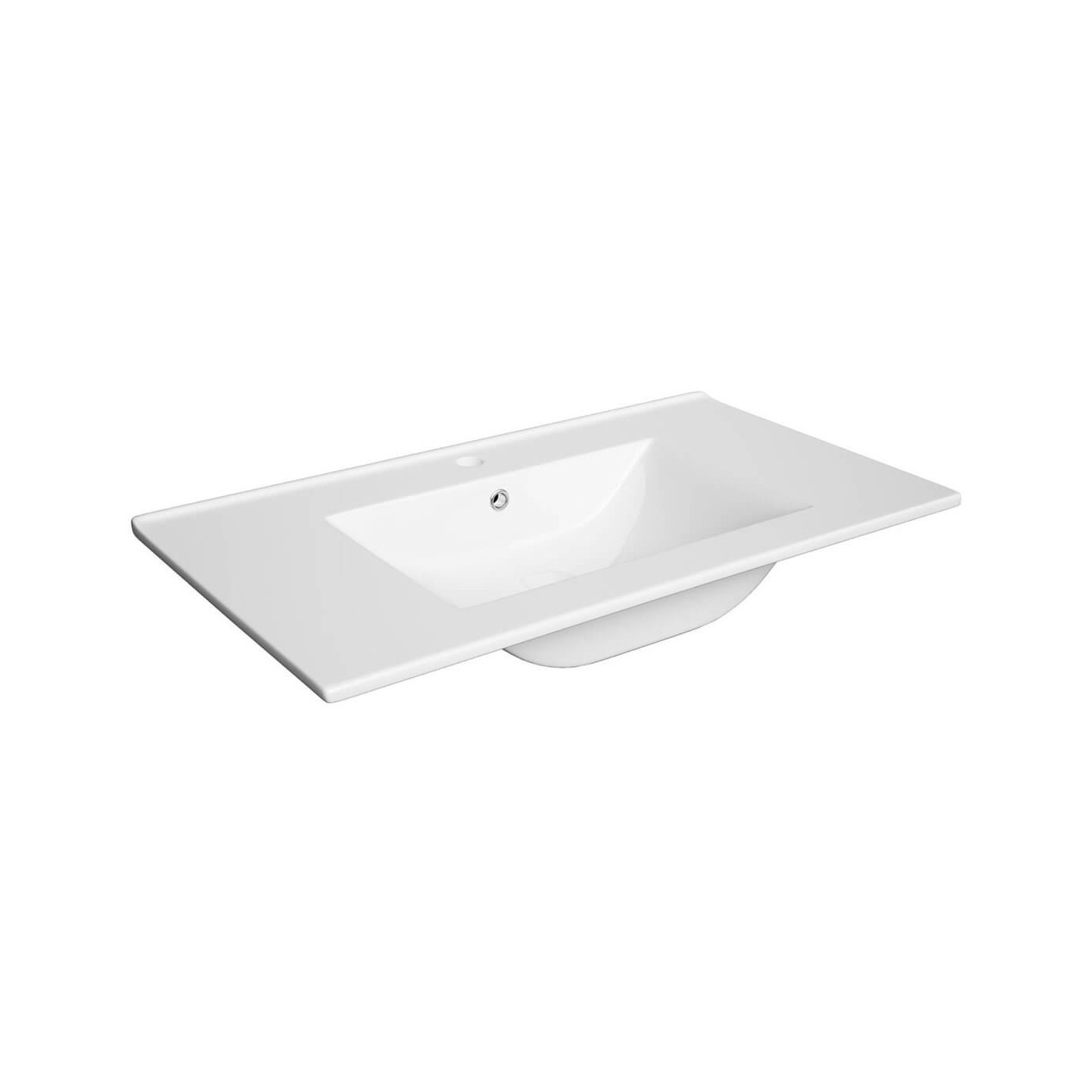 Umywalka Wpuszczana w Blat Plan 80 cm L1724 Defra Umywalka Wpuszczana w Blat Plan 80 cm L1724 Defra