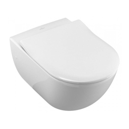 Miska WC Wisząca Bezkołnierzowa Avento 53x37 Z Deską Wolnoopadającą Slim 5656RS01 Villeroy&Boch