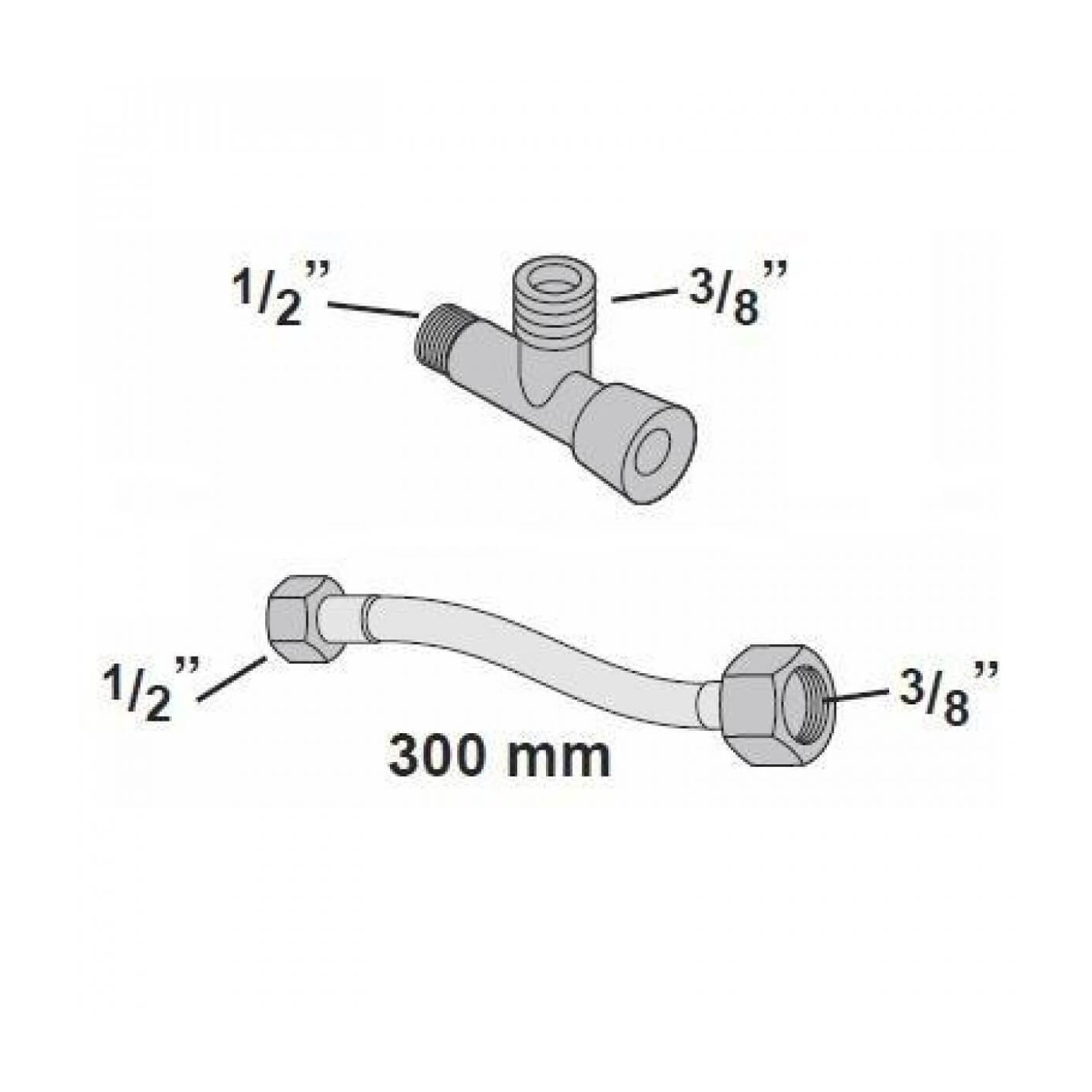 Zestaw Przyłączeniowy Do Deski ViClean V9901900 Villeroy&Boch Zestaw Przyłączeniowy Do Deski ViClean V9901900 Villeroy&Boch