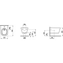Bidet Podwieszany 545x370 mm Kartell H8303310003021 Laufen Bidet Podwieszany 545x370 mm Kartell H8303310003021 Laufen