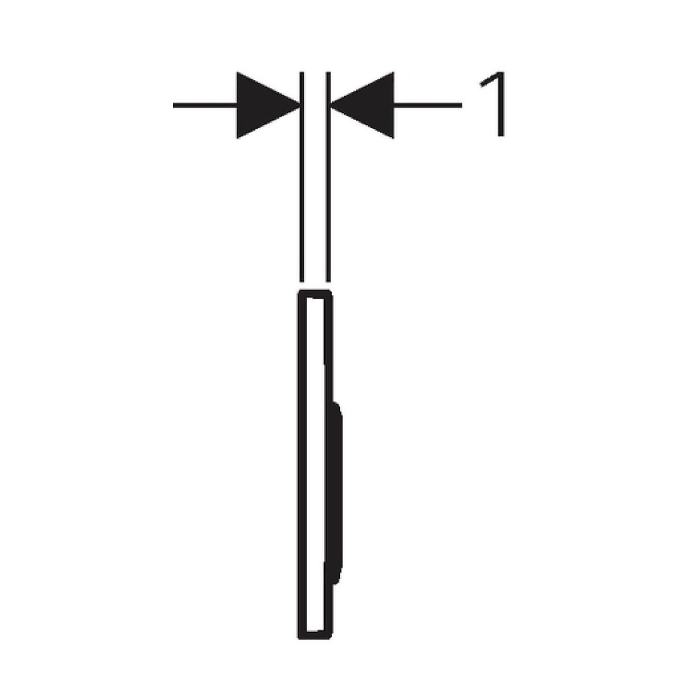 Przycisk Omega 20 Biały Chrom 115.085.KJ.1 Geberit Przycisk Omega 20 Biały Chrom 115.085.KJ.1 Geberit
