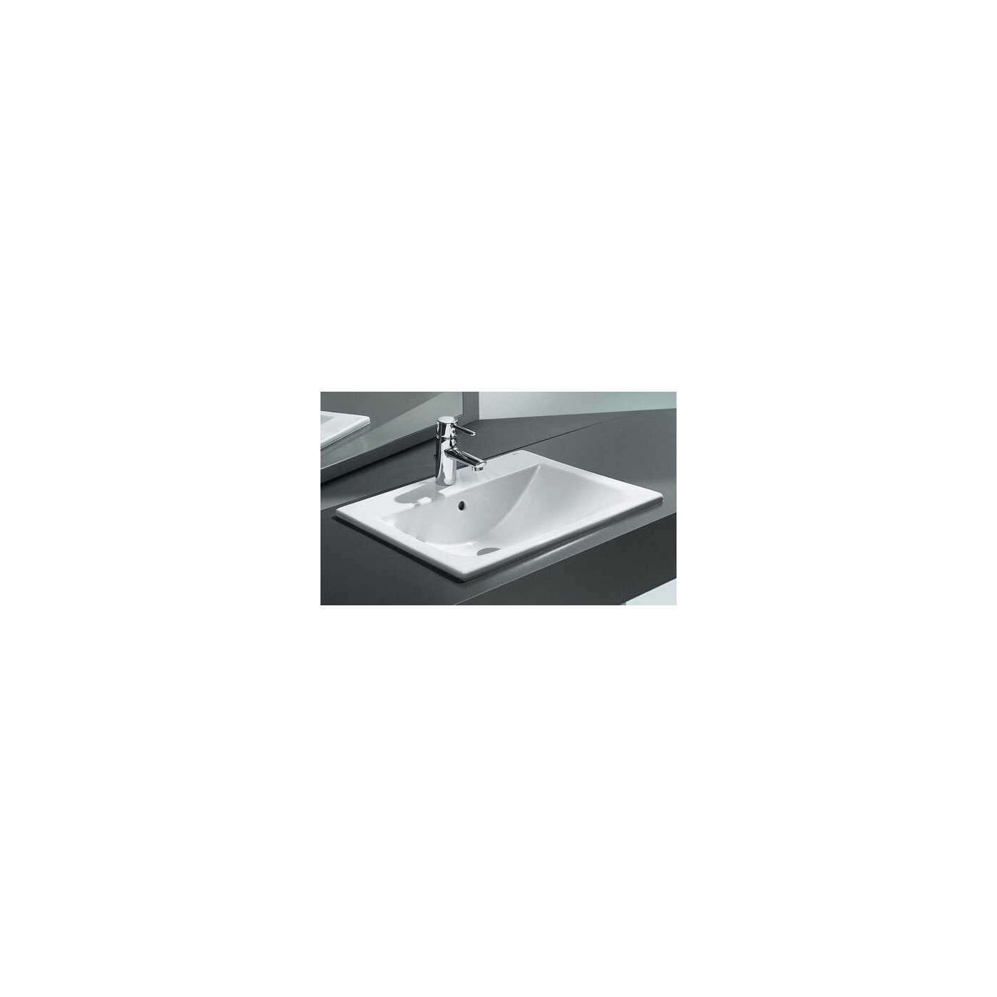 Umywalka Wpuszczana W Blat Diverta 55x42,5 A327116000 Roca Umywalka Wpuszczana W Blat Diverta 55x42,5 A327116000 Roca
