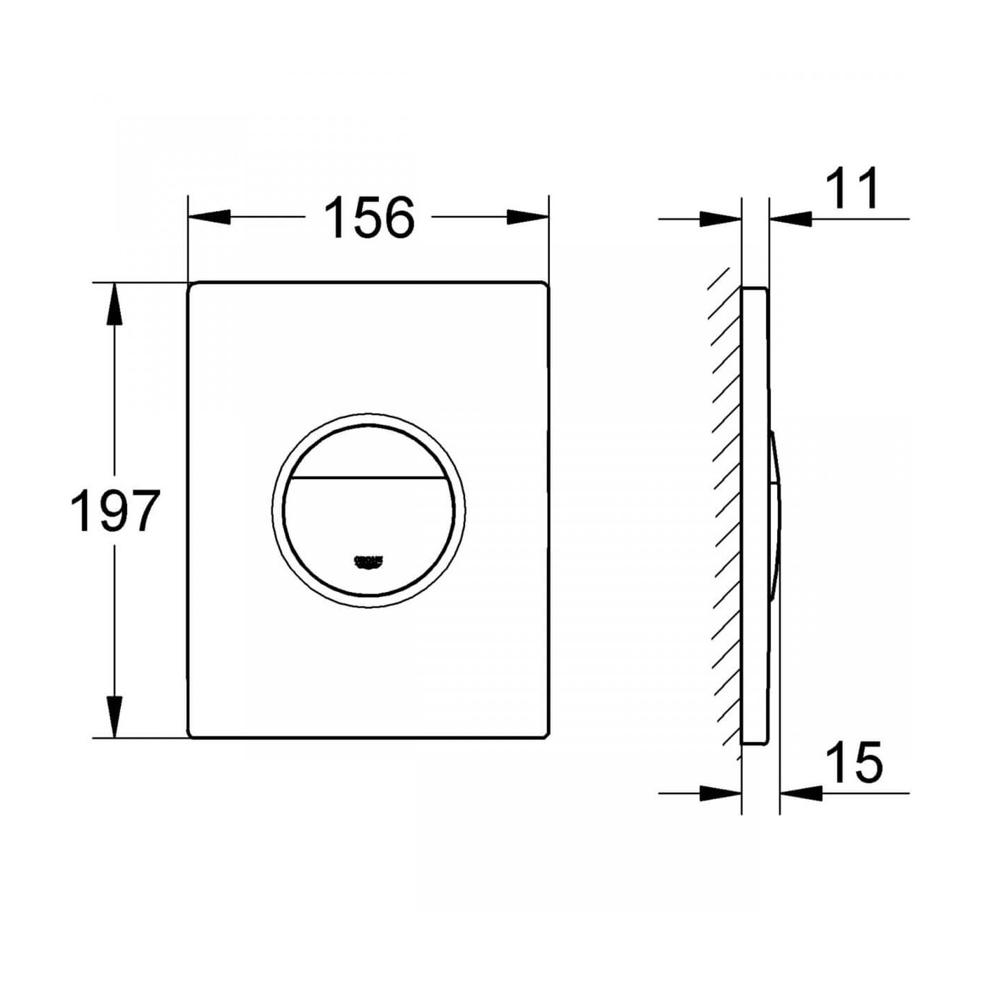 Przycisk Uruchamiający Do WC Nova Cosmopolitan 38765000 Grohe Przycisk Uruchamiający Do WC Nova Cosmopolitan 38765000 Grohe