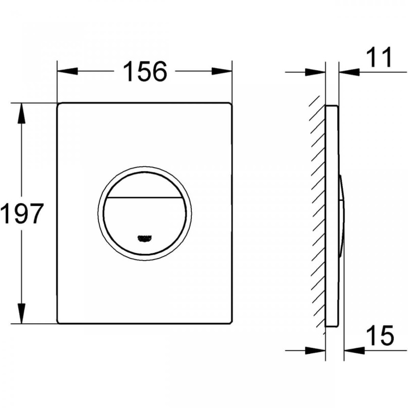 Przycisk Uruchamiający Do WC Nova Cosmopolitan 38765000 Grohe Przycisk Uruchamiający Do WC Nova Cosmopolitan 38765000 Grohe