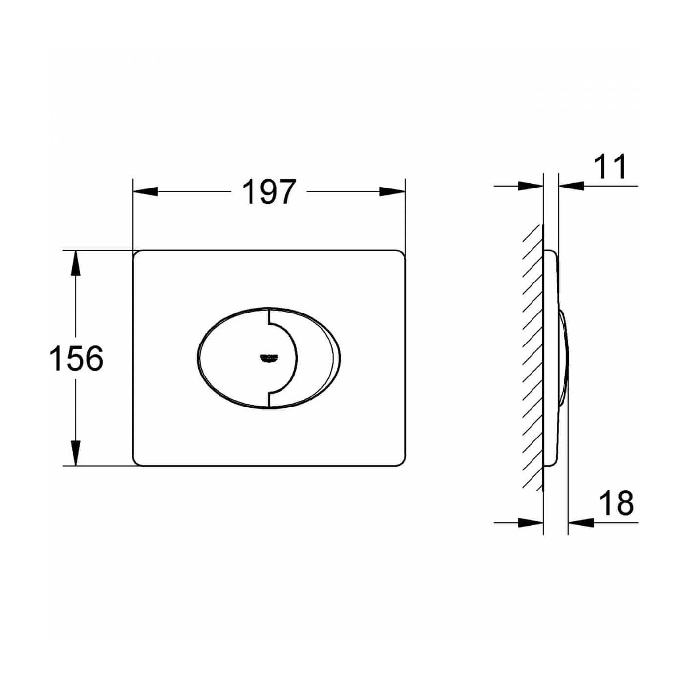 Przycisk Uruchamiający Do WC Skate Air Biel Alpejska 38506SH0 Grohe Przycisk Uruchamiający Do WC Skate Air Biel Alpejska 38506SH0 Grohe
