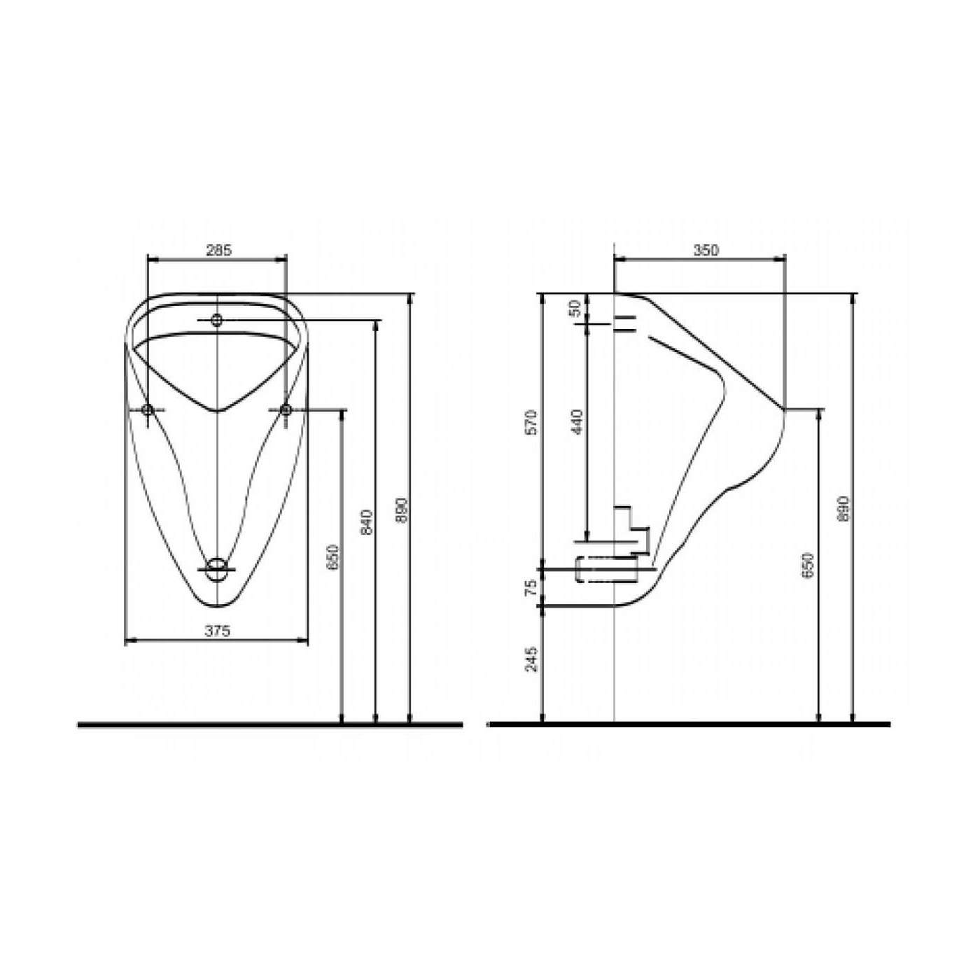 Pisuar Alex Nova Top Dopływ Z Tyłu Odpływ Poziomy 502.915.00.1 Geberit Pisuar Alex Nova Top Dopływ Z Tyłu Odpływ Poziomy 502.915.00.1 Geberit