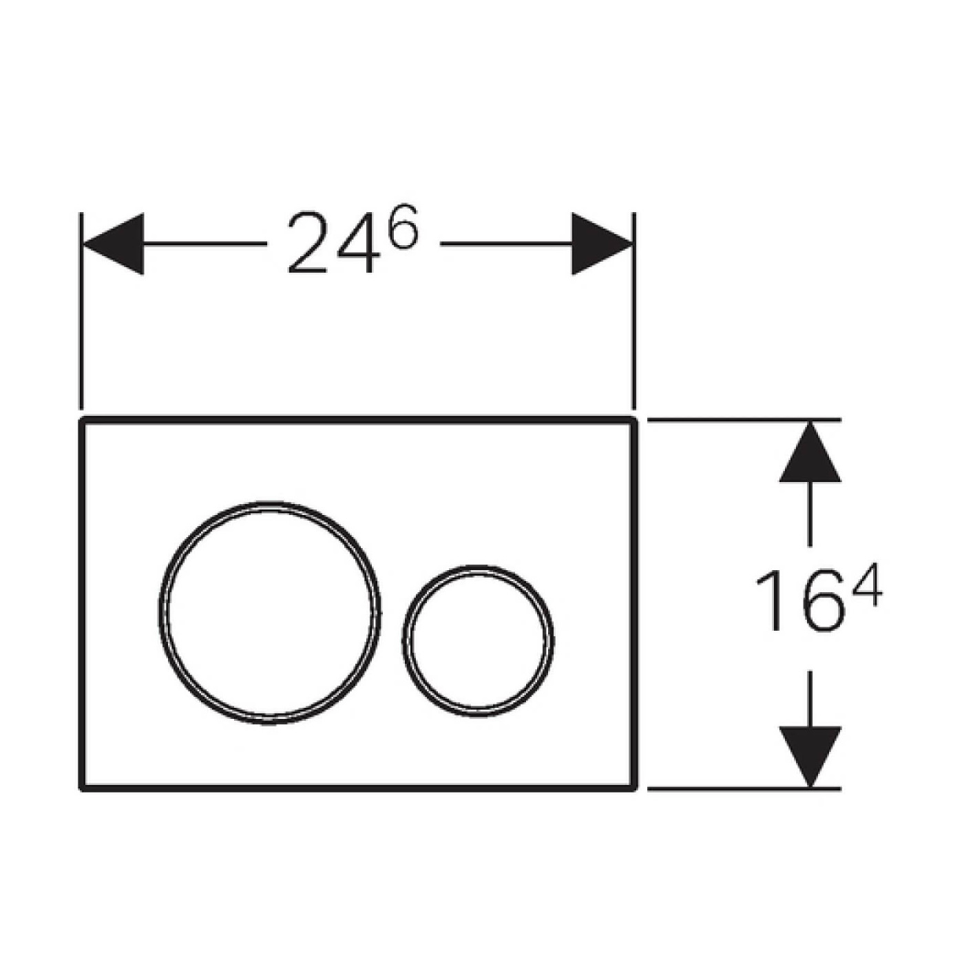 Przycisk Sigma 20 Chrom Bł.-Chrom Mat-Chrom Bł. 115.882.KH.1 Geberit Przycisk Sigma 20 Chrom Bł.-Chrom Mat-Chrom Bł. 115.882.KH.1 Geberit