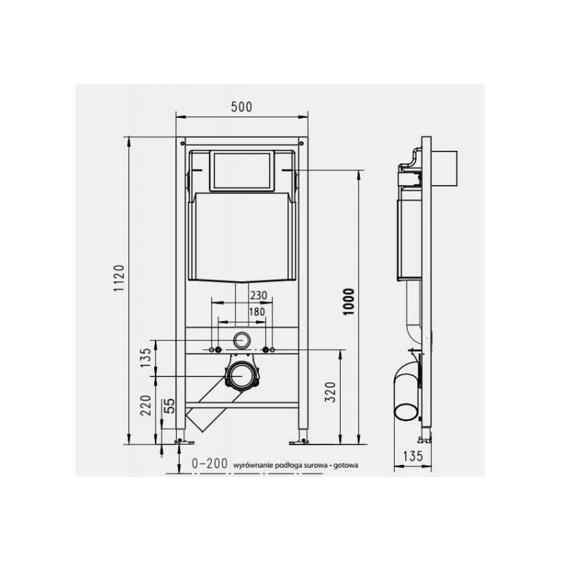 Stelaż WC Jomotech 112 + Wsporniki 174-91100700-00 Werit Jomo Stelaż WC Jomotech 112 + Wsporniki 174-91100700-00 Werit Jomo