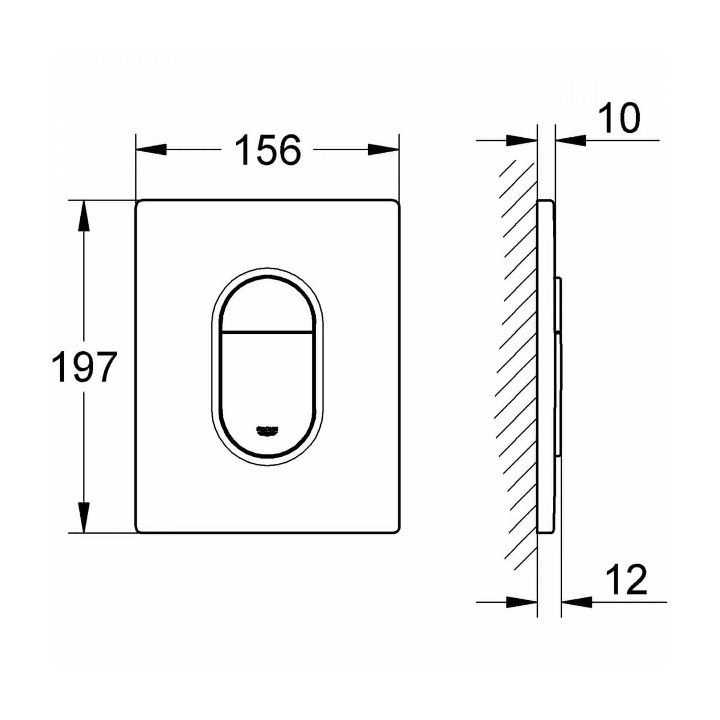 Przycisk Uruchamiający Do WC Arena Cosmopolitan Biel Alpejska 38844SH0 Grohe Przycisk Uruchamiający Do WC Arena Cosmopolitan Biel Alpejska 38844SH0 Grohe