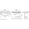 Umywalka Palace 120x51 Z Relingiem ZO H8127040001041 Laufen Umywalka Palace 120x51 Z Relingiem ZO H8127040001041 Laufen