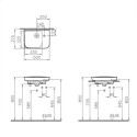 Umywalka 50x35 Sento Compact 5945B003-0029 Vitra Umywalka 50x35 Sento Compact 5945B003-0029 Vitra