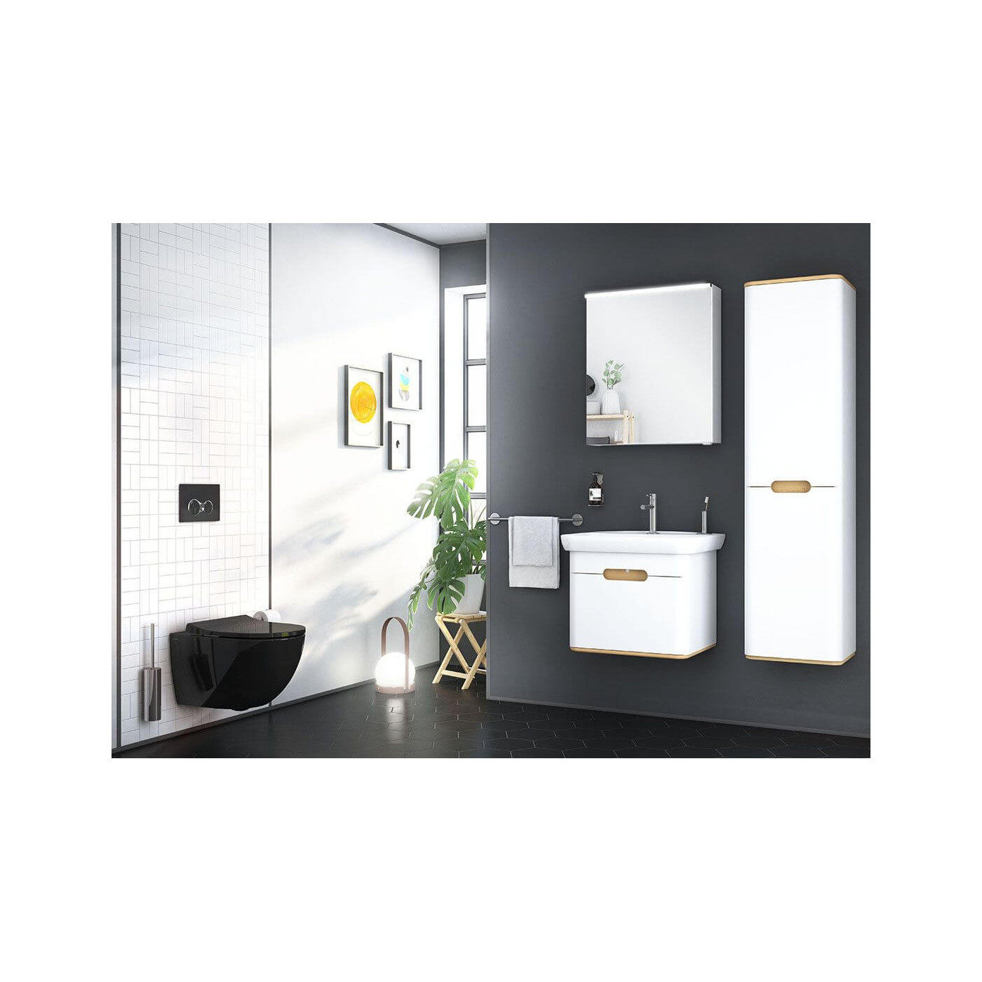 Umywalka 80x48,5 Sento Compact 5947B003-0001 Vitra Umywalka 80x48,5 Sento Compact 5947B003-0001 Vitra