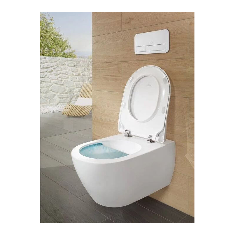 Miska WC Wisząca Bezrantowa Subway 2.0 CombiPack 56,5x37 Z Deską 5614R201 Villeroy&Boch Miska WC Wisząca Bezrantowa Subway 2.0 CombiPack 56,5x37 Z Deską 5614R201 Villeroy&Boch