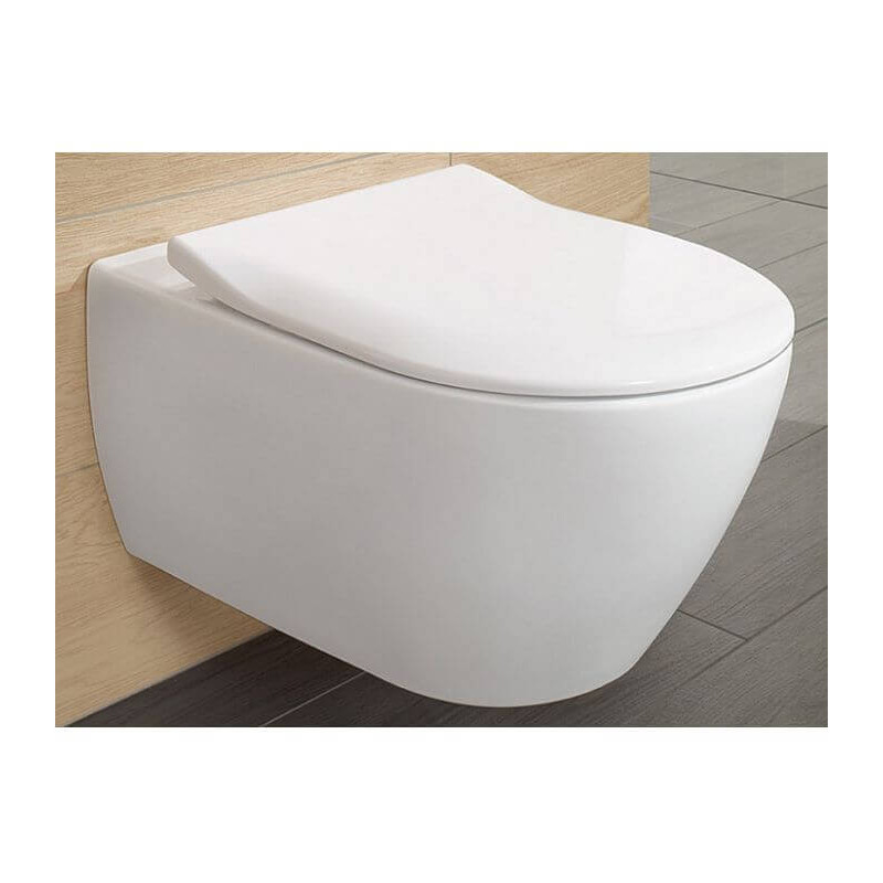 Miska WC Wisząca Bezrantowa Subway 2.0 CombiPack 56,5x37 Z Deską 5614R201 Villeroy&Boch Miska WC Wisząca Bezrantowa Subway 2.0 CombiPack 56,5x37 Z Deską 5614R201 Villeroy&Boch