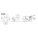 Miska WC Wisząca Bezrantowa Subway 2.0 CombiPack 56,5x37 Z Deską 5614R201 Villeroy&Boch Miska WC Wisząca Bezrantowa Subway 2.0 CombiPack 56,5x37 Z Deską 5614R201 Villeroy&Boch