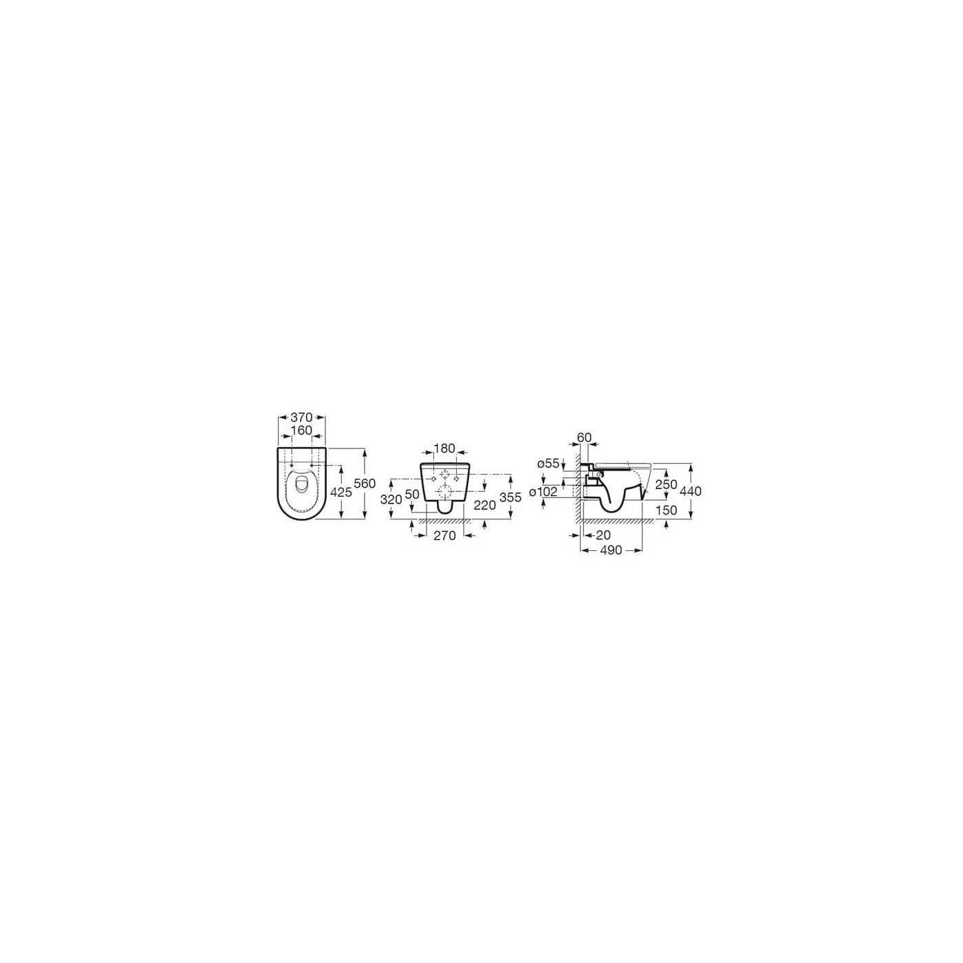 Miska Wisząca Inspira Rimless Round A346527000 Roca Miska Wisząca Inspira Rimless Round A346527000 Roca