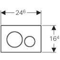 Przycisk Sigma 20 Chrom 115.882.JQ.1 Geberit Przycisk Sigma 20 Chrom 115.882.JQ.1 Geberit