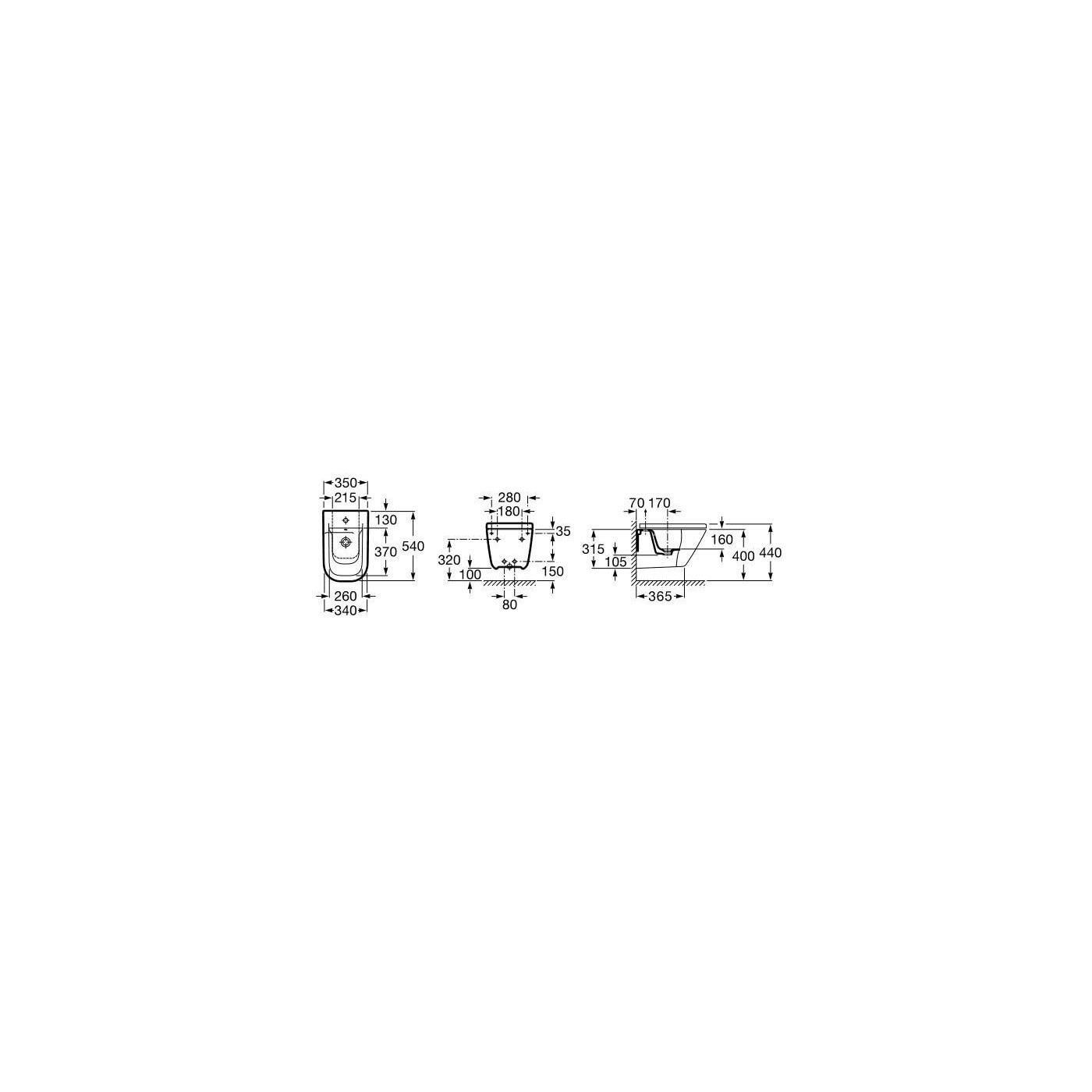 Bidet Wiszący Z Ukrytmi Mocowaniami Gap A357476000 Roca Bidet Wiszący Z Ukrytmi Mocowaniami Gap A357476000 Roca