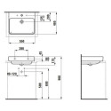 Umywalka Biała Pro S 55x46 H8169620001041 Laufen Umywalka Biała Pro S 55x46 H8169620001041 Laufen