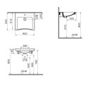 Umywalka Dla Osób Niepełnosprawnych 60x54,5 S20 5289B003-0001 Vitra Umywalka Dla Osób Niepełnosprawnych 60x54,5 S20 5289B003-0001 Vitra