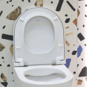 Miska WC Podwieszana Rimless Round Compacto A346528000 Roca Miska WC Podwieszana Rimless Round Compacto A346528000 Roca