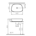 Outline Umywalka 63cm 5993B403-0016 Vitra Outline Umywalka 63cm 5993B403-0016 Vitra