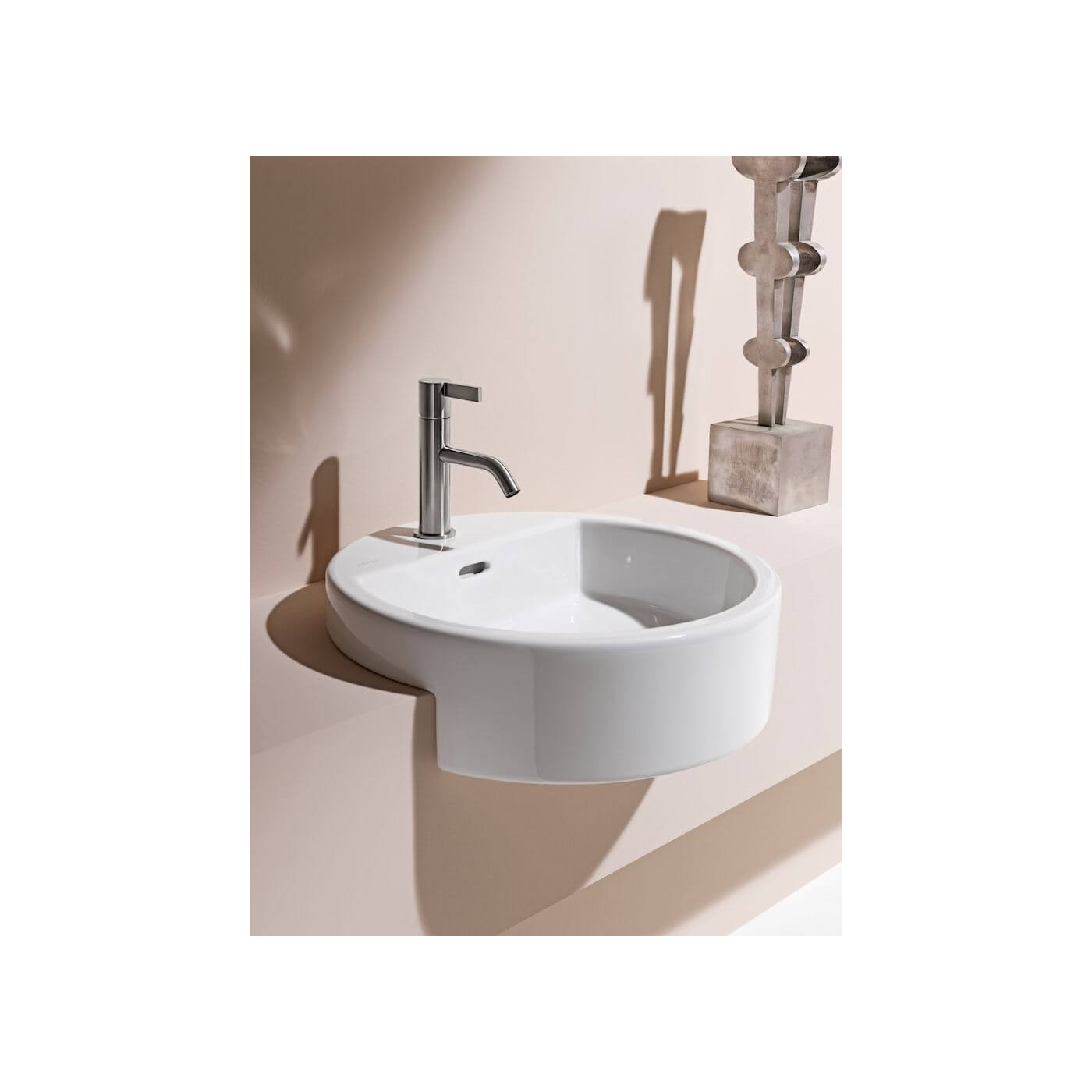 Umywalka Półblatowa 460 mm Living City Biały H8134310001041 Laufen Umywalka Półblatowa 460 mm Living City Biały H8134310001041 Laufen