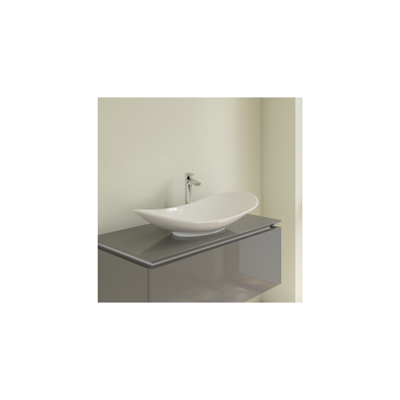 Umywalka Nablatowa My Nature Weiss Alpin 81x41 411080R1 Villeroy & Boch Umywalka Nablatowa My Nature Weiss Alpin 81x41 411080R1 Villeroy & Boch
