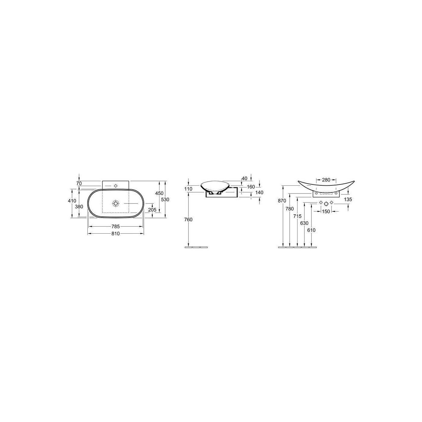 Umywalka Nablatowa My Nature Weiss Alpin 81x41 411080R1 Villeroy & Boch Umywalka Nablatowa My Nature Weiss Alpin 81x41 411080R1 Villeroy & Boch