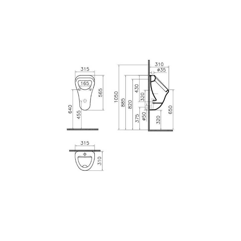 Pisuar Classic 6202B003-0198 Vitra Pisuar Classic 6202B003-0198 Vitra