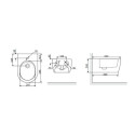 Bidet Wiszący Doto CEEX.1506.537.WH Excellent Bidet Wiszący Doto CEEX.1506.537.WH Excellent