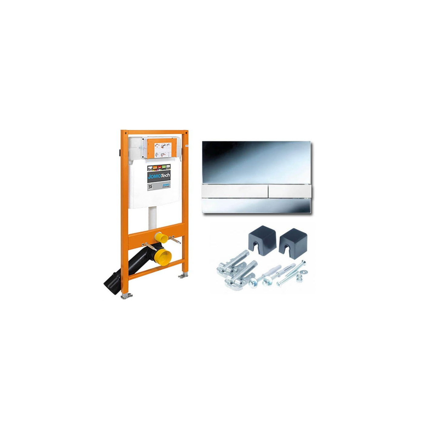 Stelaż JOMOTech Do Muszli Wiszącej Ze Wspornikami I Przyciskiem Exclusive 2.0 Chrom Połysk 174-91101300-00 Werit Jomo Stelaż JOMOTech Do Muszli Wiszącej Ze Wspornikami I Przyciskiem Exclusive 2.0 Chrom Połysk 174-91101300-00 Werit Jomo