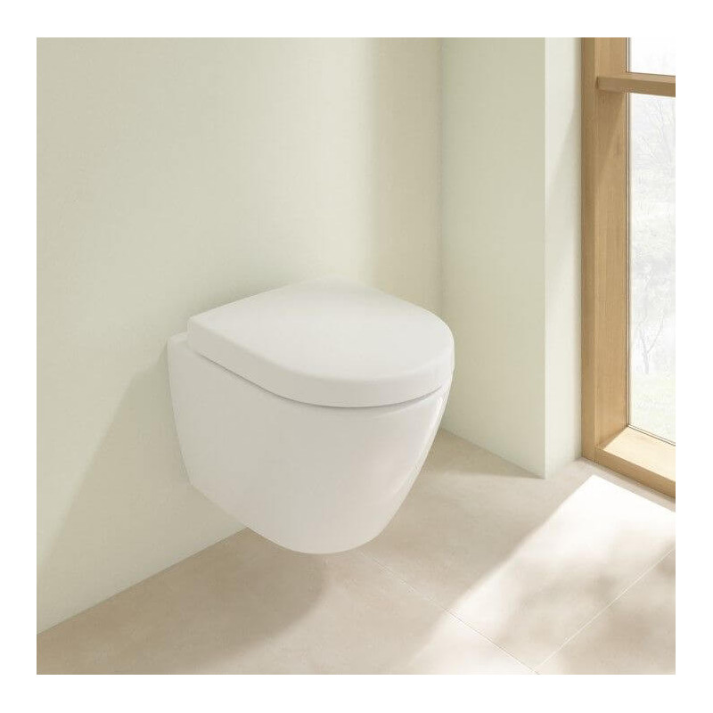 Miska WC Wisząca Subway 2.0 Compact 35,5x48 Bez Kołnierza 5606R001P Villeroy&Boch Miska WC Wisząca Subway 2.0 Compact 35,5x48 Bez Kołnierza 5606R001P Villeroy&Boch