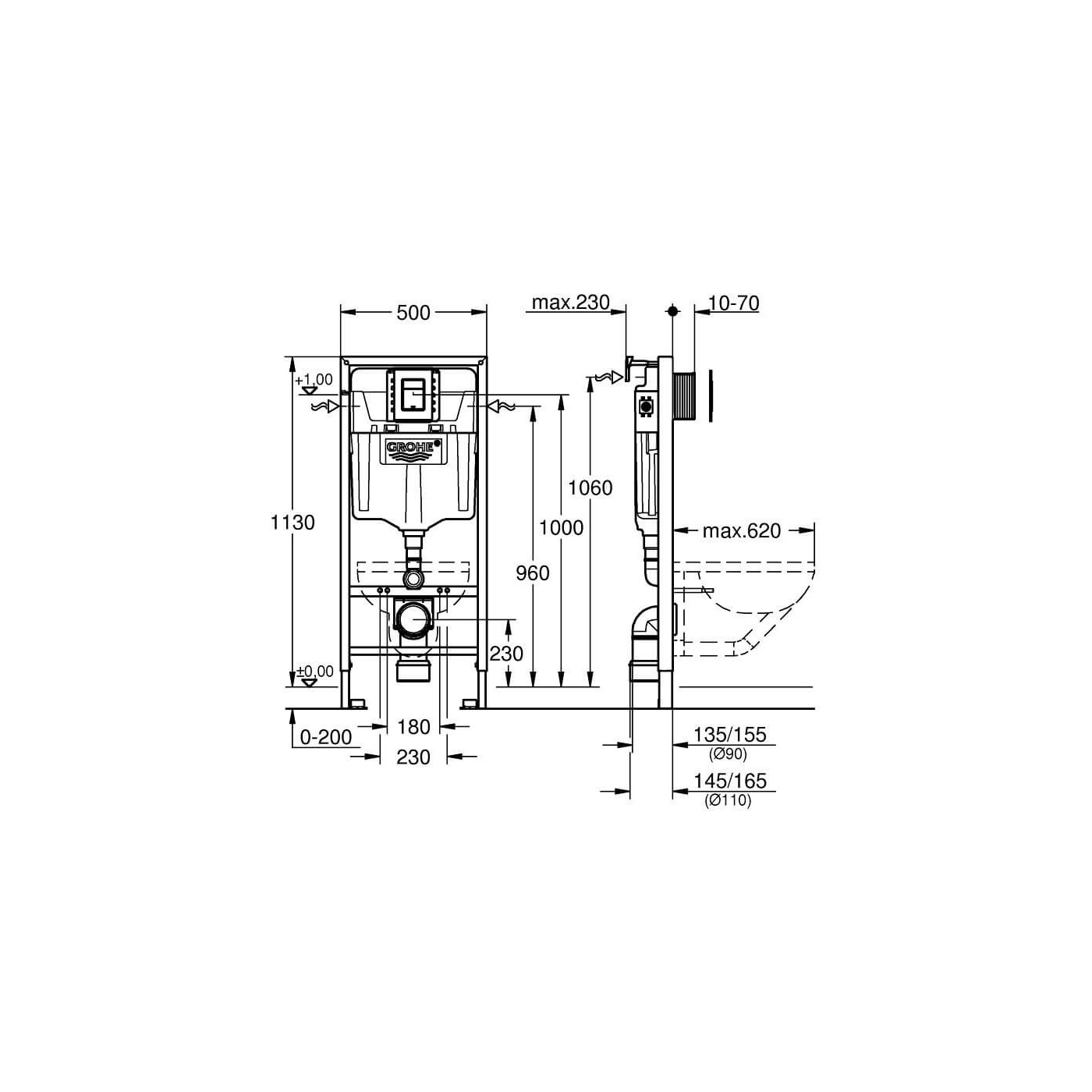 Zestaw 3w1 Rapid SL 39501000 Grohe Zestaw 3w1 Rapid SL 39501000 Grohe