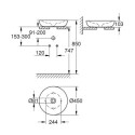 Umywalka Nablatowa 45 cm Essence Biel Alpejska 3960900H Grohe Umywalka Nablatowa 45 cm Essence Biel Alpejska 3960900H Grohe