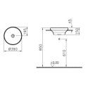 Umywalka Nablatowa Frame 40 5651B401-0016 Vitra Umywalka Nablatowa Frame 40 5651B401-0016 Vitra