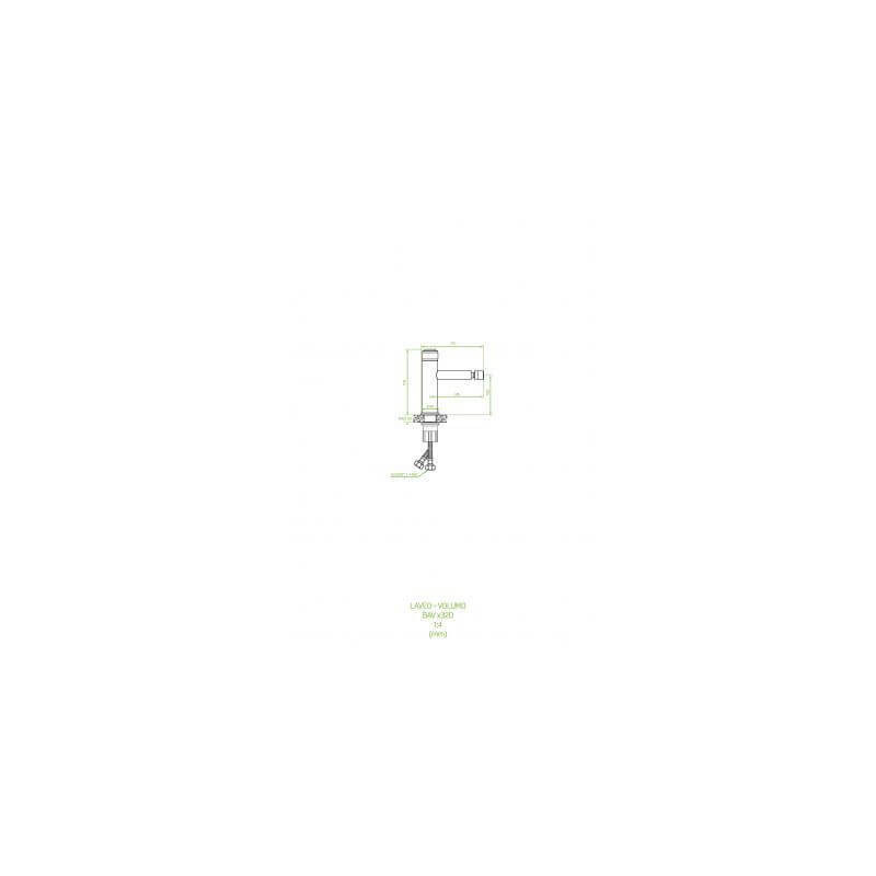 Bateria Bidetowa Volumo Czarny BAV 732D Laveo Bateria Bidetowa Volumo Czarny BAV 732D Laveo