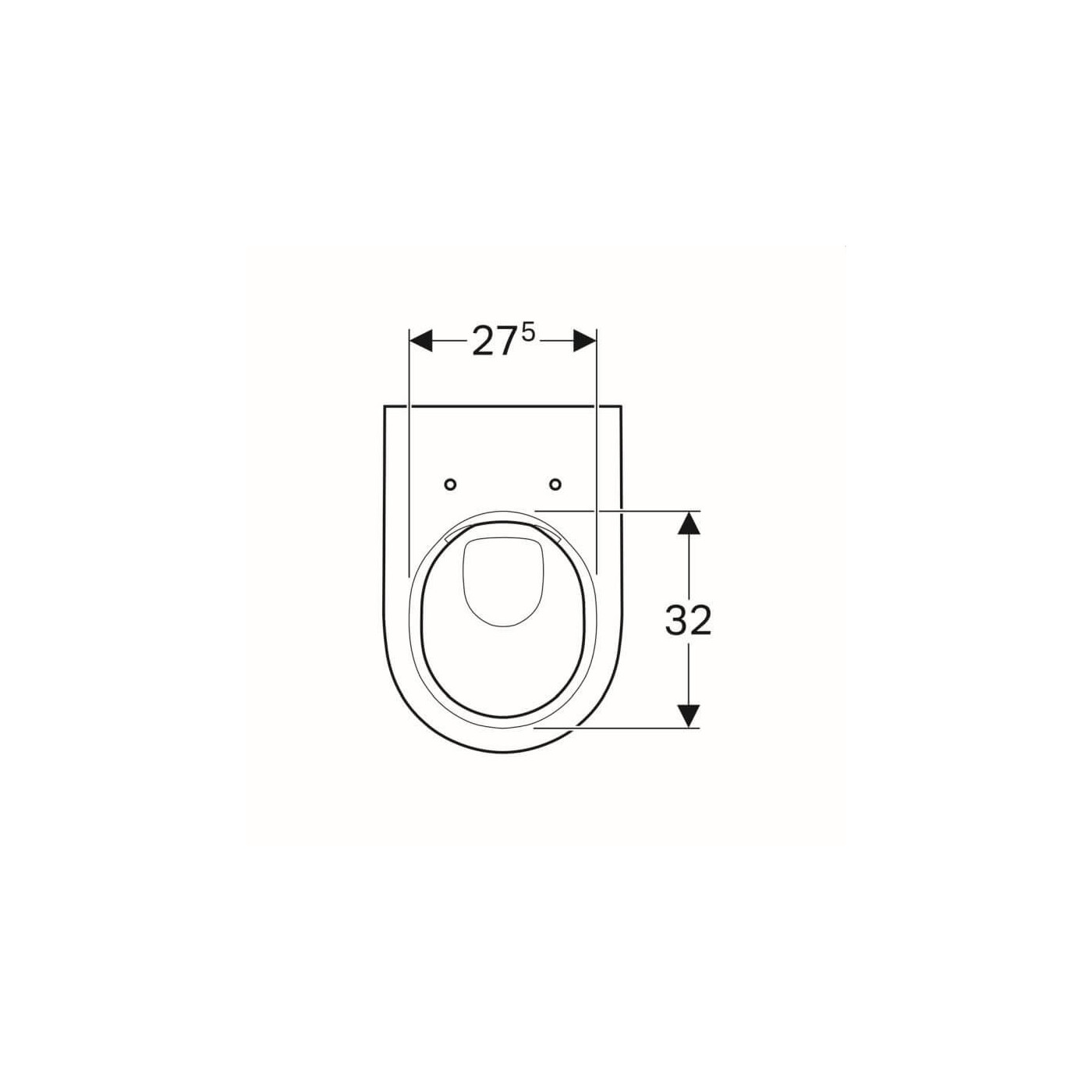 Muszla Wisząca 51x35 Acanto 500.600.01.2 Geberit Muszla Wisząca 51x35 Acanto 500.600.01.2 Geberit