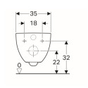Muszla Wisząca 51x35 Acanto 500.600.01.2 Geberit Muszla Wisząca 51x35 Acanto 500.600.01.2 Geberit