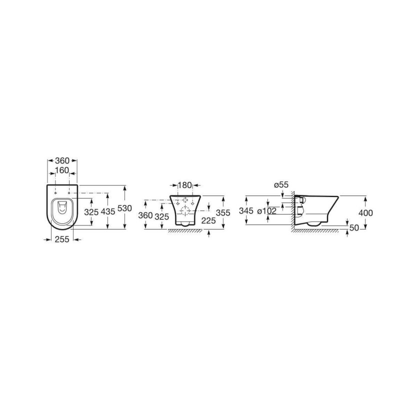 Miska Rimless Z Deską Wolnoopadającą 53,5x36 Nexo A34H64L000 Roca Miska Rimless Z Deską Wolnoopadającą 53,5x36 Nexo A34H64L000 Roca