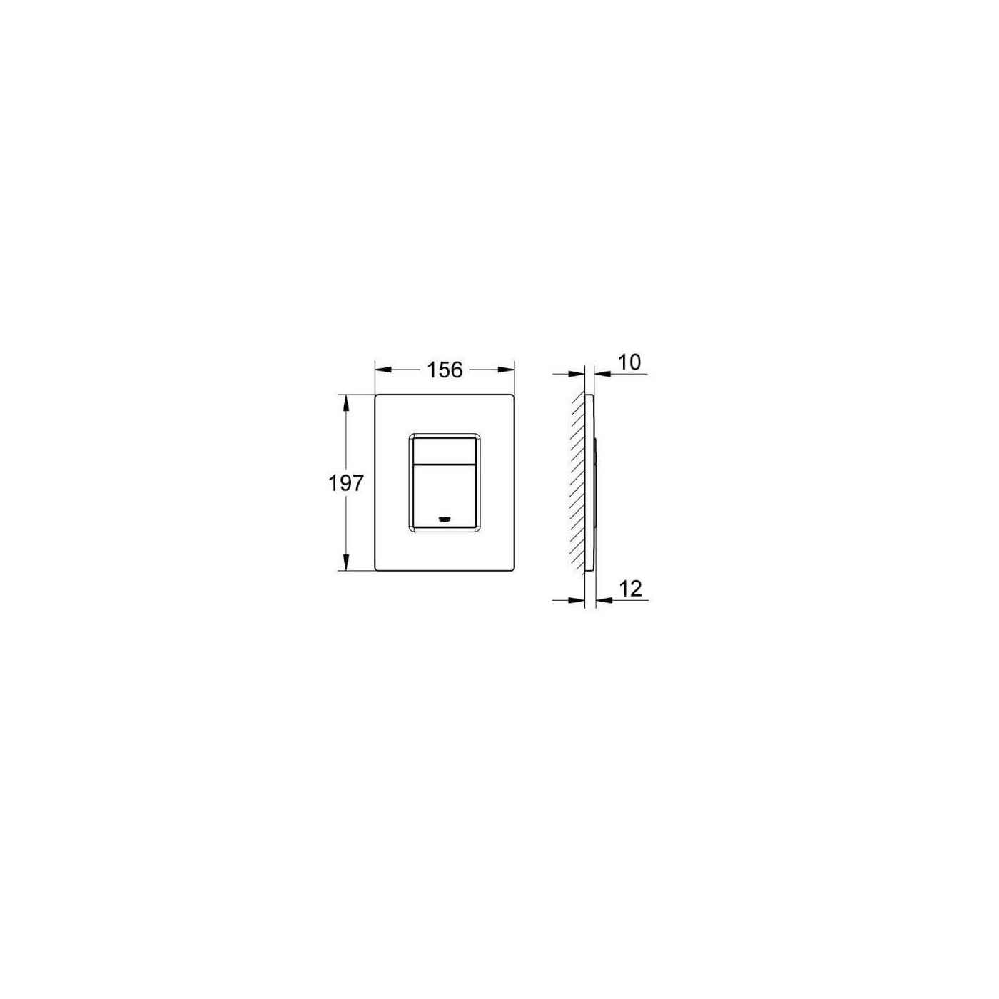 Przycisk Uruchamiający Do WC Skate Cosmopolitan Brushed Warm Sunset 38732DL0 Grohe Przycisk Uruchamiający Do WC Skate Cosmopolitan Brushed Warm Sunset 38732DL0 Grohe