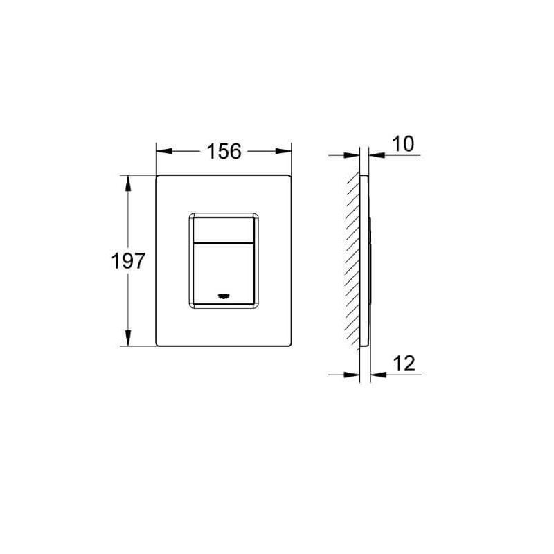 Przycisk Uruchamiający Do WC Skate Cosmopolitan Brushed Warm Sunset 38732DL0 Grohe Przycisk Uruchamiający Do WC Skate Cosmopolitan Brushed Warm Sunset 38732DL0 Grohe