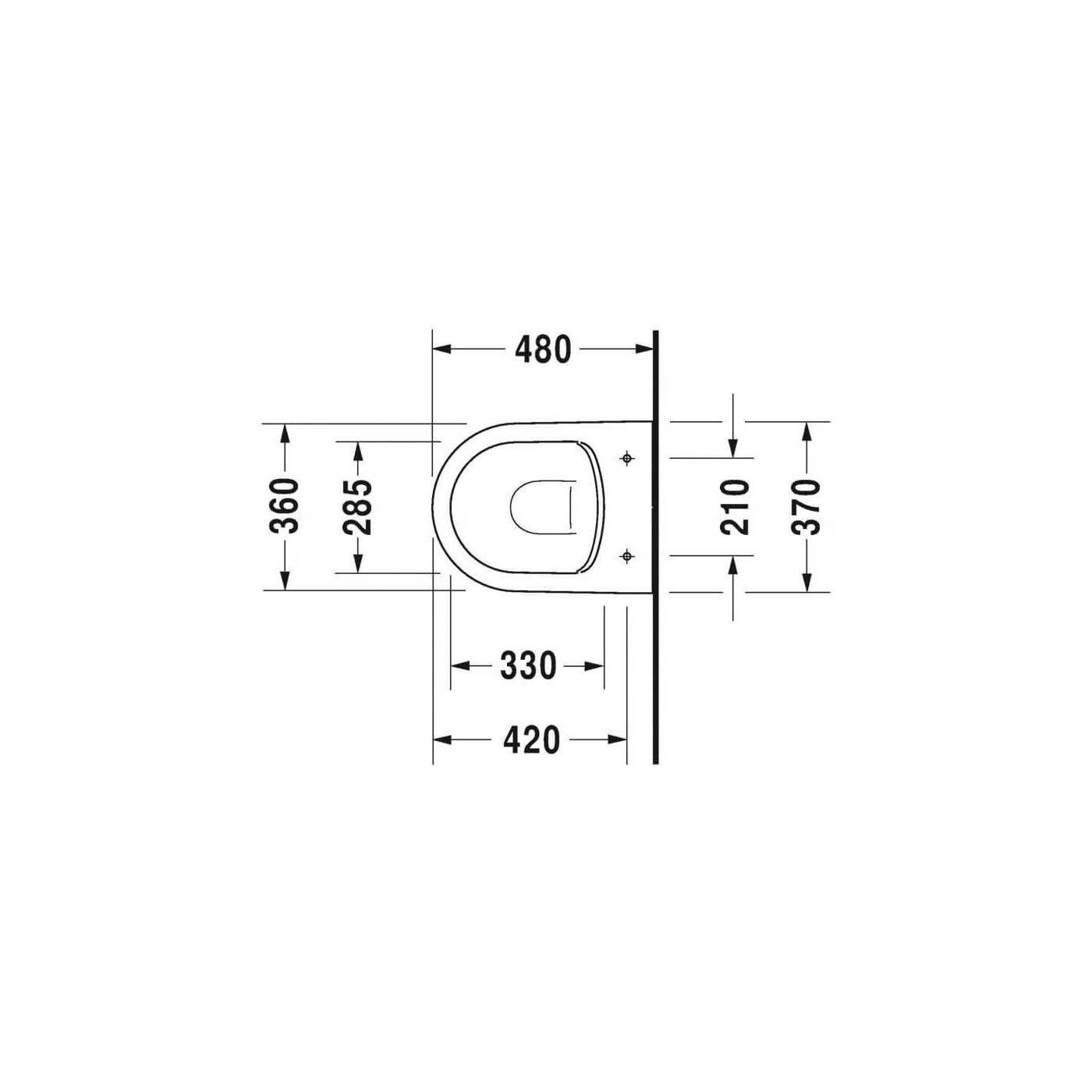 Miska WC Wisząca Compact Rimless Me By Starck 37x48 Biały 2530090000 Duravit Miska WC Wisząca Compact Rimless Me By Starck 37x48 Biały 2530090000 Duravit