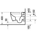 Miska WC Wisząca Compact Rimless Me By Starck 37x48 Biały 2530090000 Duravit Miska WC Wisząca Compact Rimless Me By Starck 37x48 Biały 2530090000 Duravit